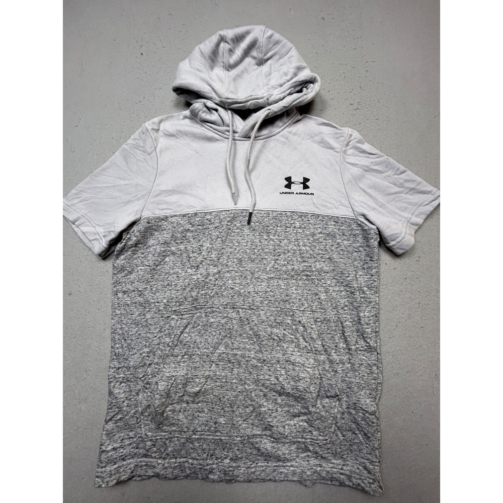 Under Armour Hoodie Cotton Polyester Grey Heather Medium Mens